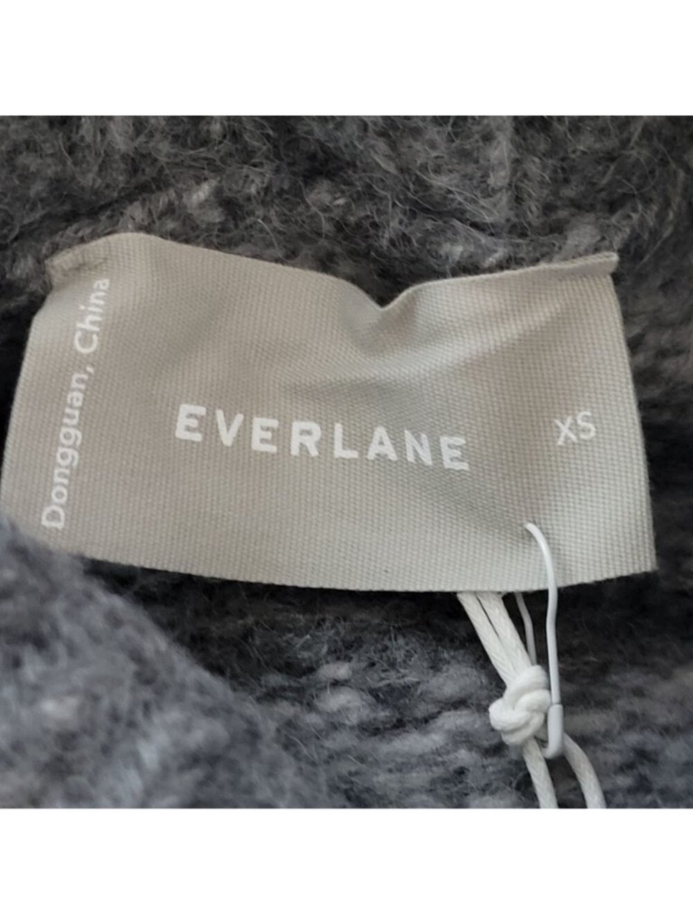 Everlane The Cloud Checkered Turtleneck Sweater XS Gary Merino Wool Alpaca NWT - Picture 6 of 8